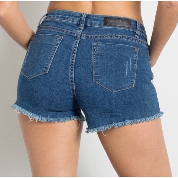 HP SALE💙DISTRESSED CUT OFFS LAST PAIR NO OFFERS - Picture 3 of 5